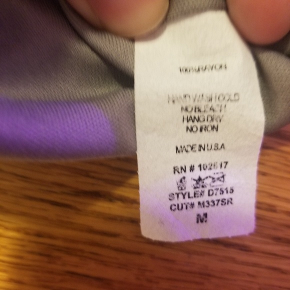 Purple color block dress - Picture 3 of 4